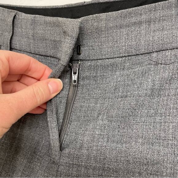 Express Grey Editor Dress Pants Chino’s Wide Leg Low Rise Trousers Womens 6 - Picture 9 of 10